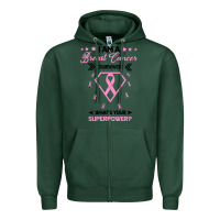 Sports Green I am a Breast Cancer Survivor What is Your Superpower Zipper Hoodie - Bettercallsaul