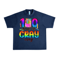 Navy 100 days of cray cray Urban Heavy Tee - MaliasSmallBusiness