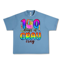 Pebble Blue 100 days of cray cray Urban Heavy Tee - MaliasSmallBusiness