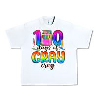 White 100 days of cray cray Urban Heavy Tee - MaliasSmallBusiness
