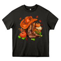 Asphalt fall pumpkins  cowgirl  and roses Heavy Core Tee - AdoDesignShop