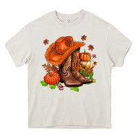 Cream fall pumpkins  cowgirl  and roses Heavy Core Tee - AdoDesignShop