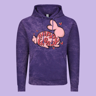 Happy Easter Vintage Hoodie Designed By Maliassmallbusiness