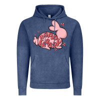 Vintage Denim happy easter Vintage Hoodie - MaliasSmallBusiness