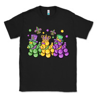 Black mardi gras bead dogs Classic Tee - MaliasSmallBusiness