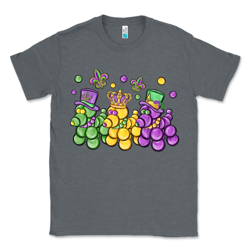 Mardi Gras Bead Dogs Classic Tee by MaliasSmallBusiness | Teevron