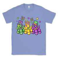 Colony Blue mardi gras bead dogs Classic Tee - MaliasSmallBusiness