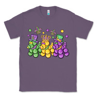 Lavender mardi gras bead dogs Classic Tee - MaliasSmallBusiness