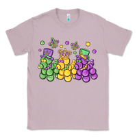 Lilac mardi gras bead dogs Classic Tee - MaliasSmallBusiness