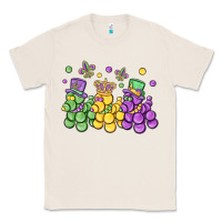 Natural mardi gras bead dogs Classic Tee - MaliasSmallBusiness