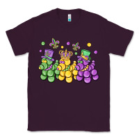 Plum mardi gras bead dogs Classic Tee - MaliasSmallBusiness