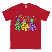 Red mardi gras bead dogs Classic Tee - MaliasSmallBusiness