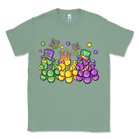 Sage mardi gras bead dogs Classic Tee - MaliasSmallBusiness