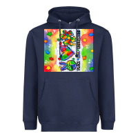 Navy peace love understand Heavyweight Hoodie - CowGirlArtShop