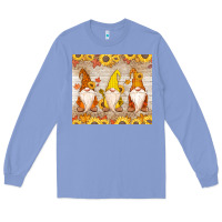 Colony Blue Thankful Gnomes Long Sleeve Tee - MaliasSmallBusiness