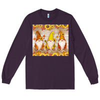 Plum Thankful Gnomes Long Sleeve Tee - MaliasSmallBusiness