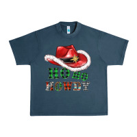 Midnight Navy ho ho howdy christmas hat Urban Heavy Tee - AdoDesignShop