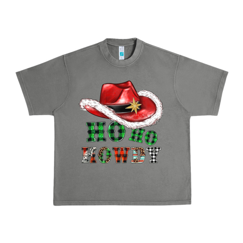 Ho Ho Howdy Christmas Hat Urban Heavy Tee by AdoDesignShop | Teevron