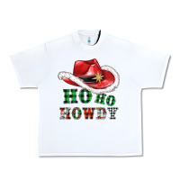 White ho ho howdy christmas hat Urban Heavy Tee - AdoDesignShop