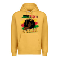 Mustard juneteenth queen black woman afro queen Premium Hoodie - CowGirlArtShop