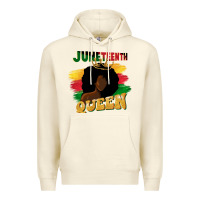 Sandshell juneteenth queen black woman afro queen Premium Hoodie - CowGirlArtShop