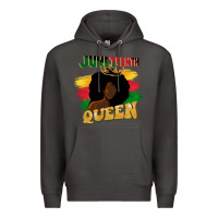 Smoke juneteenth queen black woman afro queen Premium Hoodie - CowGirlArtShop