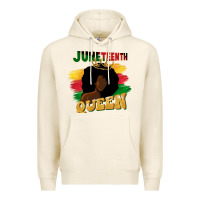 Tofu juneteenth queen black woman afro queen Premium Hoodie - CowGirlArtShop