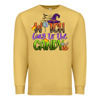 Antique Gold witch way to the candy Premium Sweatshirt - CowGirlArtShop