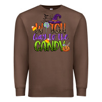 Chestnut witch way to the candy Premium Sweatshirt - CowGirlArtShop