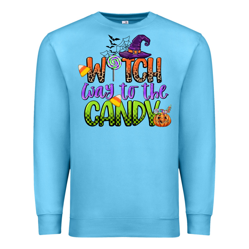 Witch Way To The Candy Premium Sweatshirt by CowGirlArtShop | Teevron