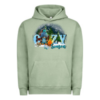 Pigment Oil Green cozy season Urban Hoodie - FaDigitalArtStudio