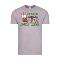 Vintage Zinc emotional support coffee do not touch Vintage Tee - MaliasSmallBusiness