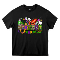 Black mardi gras dentist Heavy Core Tee - AdoDesignShop