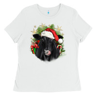 White christmas black angus Ladies Tee - JahusDesignShop