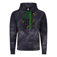 Cloud Black shamrock usa flag Vintage Hoodie - MaliasSmallBusiness