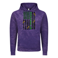 Cloud Purple shamrock usa flag Vintage Hoodie - MaliasSmallBusiness