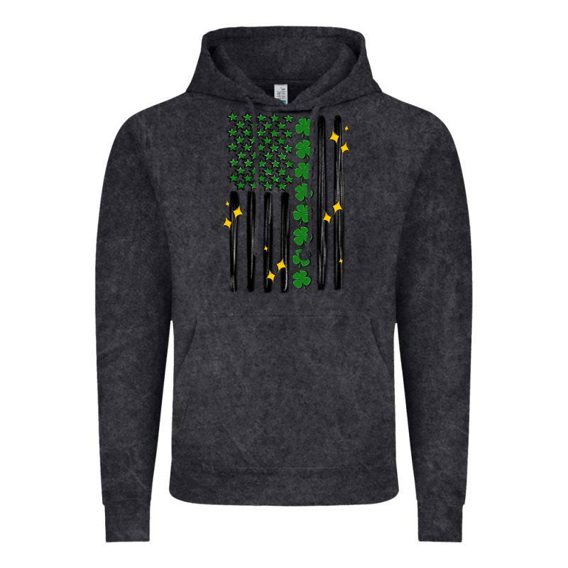 Shamrock Usa Flag Vintage Hoodie by MaliasSmallBusiness | Teevron