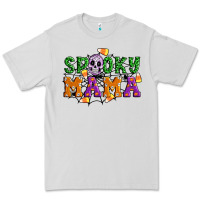 Dove Grey Spooky mama Premium Tee - Artiststas