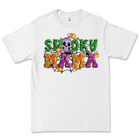 White Spooky mama Premium Tee - Artiststas