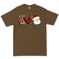 Cacao peace love Santa Premium Tee - AdoDesignShop