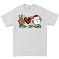 Dove Grey peace love Santa Premium Tee - AdoDesignShop