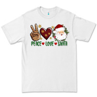 White peace love Santa Premium Tee - AdoDesignShop
