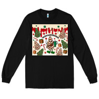 Black Boojee Christmas cake Long Sleeve Tee - MaliasSmallBusiness