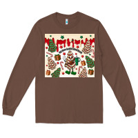 Chestnut Boojee Christmas cake Long Sleeve Tee - MaliasSmallBusiness