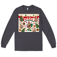 Smoke Boojee Christmas cake Long Sleeve Tee - MaliasSmallBusiness