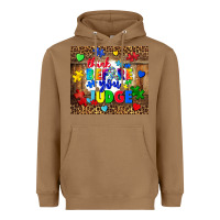 Toasted Coconut think before you judge Heavyweight Hoodie - CowGirlArtShop