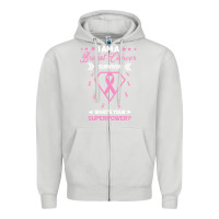 Dove Grey I am a Breast Cancer Survivor What is Your Superpower Zipper Hoodie - Bettercallsaul