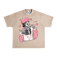 French Oak skeleton girl valentine's day Urban Heavy Tee - MaliasSmallBusiness
