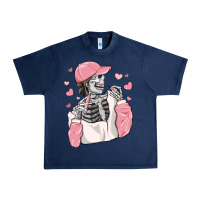 Skeleton Girl Valentine's Day Urban Heavy Tee | Teevron