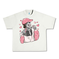 Pistachio skeleton girl valentine's day Urban Heavy Tee - MaliasSmallBusiness